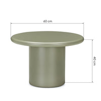 ARCE UCT24029 – Salongbord i matt salviegrønn med skulpturelt design