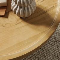 Sofabord Arvika – mangotre / rund / 70 cm