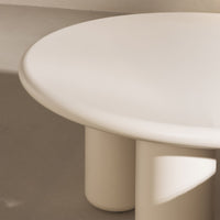 Blair rundt sofabord 60 cm – krem, matt finish