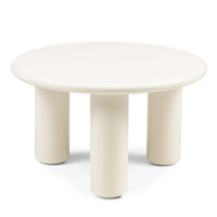 Blair rundt sofabord 60 cm – krem, matt finish