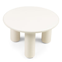 Blair rundt sofabord 60 cm – krem, matt finish