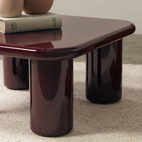 Sofabord kirsebær – blank / bordeaux / 70 cm