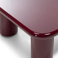 Sofabord kirsebær – blank / bordeaux / 70 cm