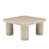 CHERRY UCT24030 sofabord – Elegant firkantet bord i beige høyglans