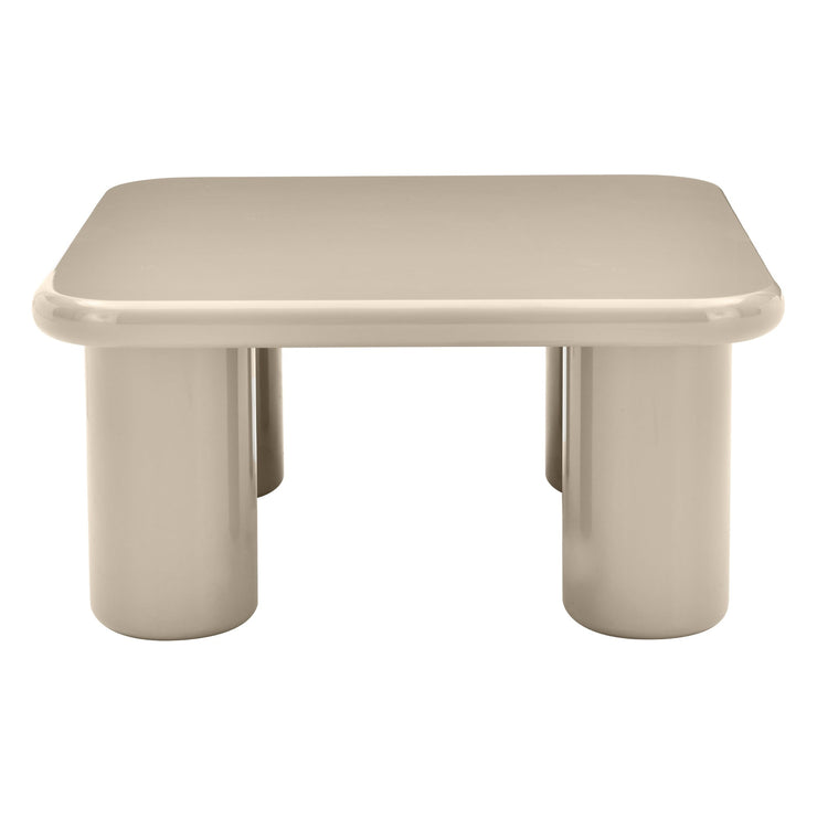 CHERRY UCT24030 sofabord – Elegant firkantet bord i beige høyglans