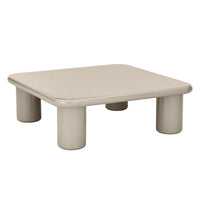 Cherry salongbord – 90 x 90 cm, glossy mørk beige