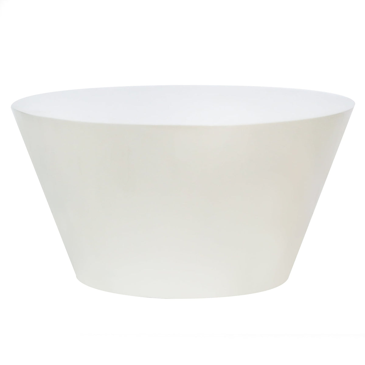 Eclipso sofabord – rundt 60 cm i kremhvit glossy finish