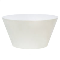 Eclipso sofabord – rundt 60 cm i kremhvit glossy finish
