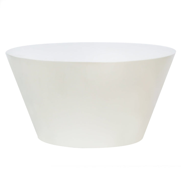 Eclipso sofabord – rundt 60 cm i kremhvit glossy finish