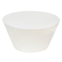 Eclipso sofabord – rundt 60 cm i kremhvit glossy finish