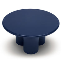 Sofabord Everett – blank / kobolt / 80 cm