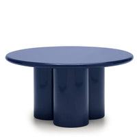 Sofabord Everett – blank / kobolt / 80 cm