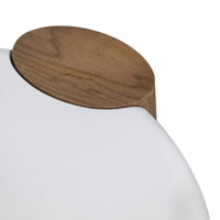 Floe stuebord 125 cm, hvit/valnøtt