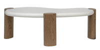 Floe stuebord 125 cm, hvit/valnøtt