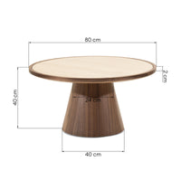 Sofabord Table KYOTO Walnut 80×40 cm