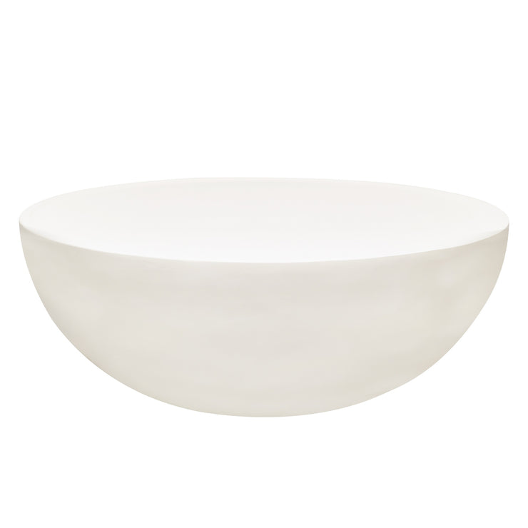 Lagoon Salongbord 80 cm – Rundt Bord i Betonglook | Beige