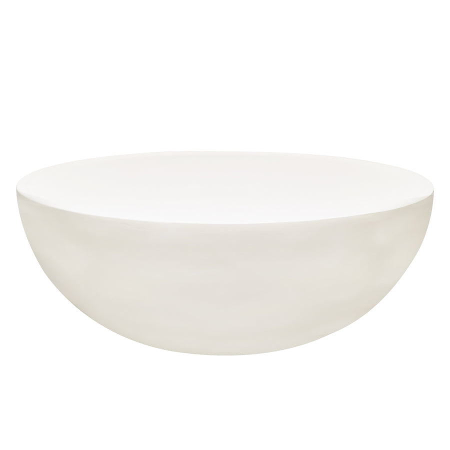 Lagoon Salongbord 80 cm – Rundt Bord i Betonglook | Beige
