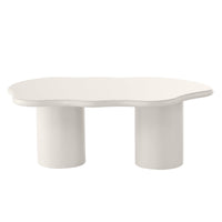 Muse sofabord – grå/beige matt finish med organisk form