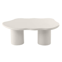 Muse sofabord – grå/beige matt finish med organisk form