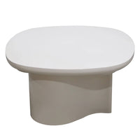 Puro – Sofabord 80 cm, lys beige, høyglans