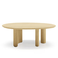 Segretto sofabord – ovalt design i naturlig eikefiner