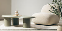 SUCRE salongbord – Myk minimalisme i grønn salvie