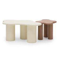 Sofabord – melkehvit / 100 cm