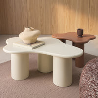 Sofabord – melkehvit / 100 cm