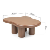 Vercelli 22EGM001 sofabord – Elegant bord i choco-finish (100×80 cm)