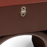 Nattbord Blush – høyglans / bordeaux/brun