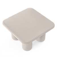 Vibonis Sofabord 70 × 70 cm – MgO Steinlook Lys Beige