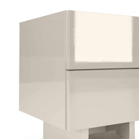 Glim nattbord – kasjmirfarge i glossy finish med push-to-open