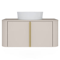 Servantskap Bassa – kasjmir / gylne håndtak / 80 cm