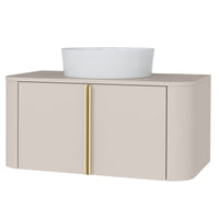 Servantskap Bassa – kasjmir / gylne håndtak / 80 cm