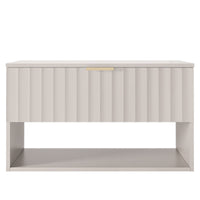 Servantskap Hana – rillet / kasmir / gullhåndtak / 80 cm