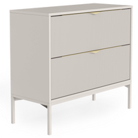 Servantskap Livia – rillet / kasjmir / metallben / 80 cm