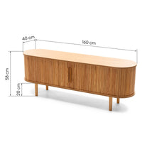 TV-benk Clemente – eik / naturlig / 160 cm