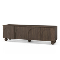 TV-benk Helene – valnøtt / kulebein / 161 cm