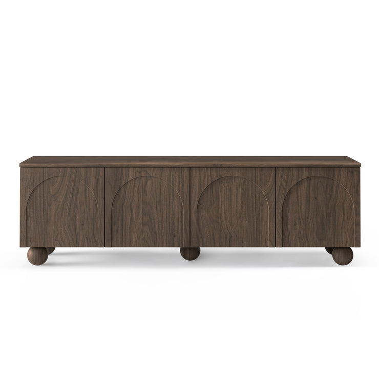 TV-benk Helene – valnøtt / kulebein / 161 cm