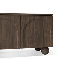 TV-benk Helene – valnøtt / kulebein / 161 cm