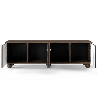 TV-benk Helene – valnøtt / kulebein / 161 cm
