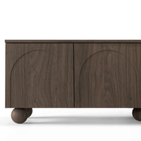 TV-benk Helene – valnøtt / kulebein / 161 cm