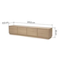 TV-benk Japandi – 220 cm