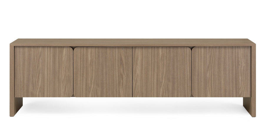 Moku TV-benk – perleeik, avrundede fronter, moderne design