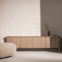 Moku TV-benk – perleeik, avrundede fronter, moderne design
