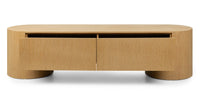 Aspen TV-benk i eikefinér 200 cm – moderne nordisk design