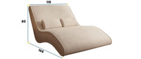 SATO 168x118cm sjeselong fra Wersal – bred komfort i moderne stil