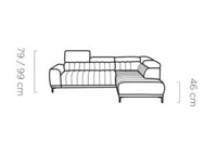 Caldo L 268×200 cm hjørnesofa med PUMA sovesystem