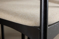 Spisestol Ven & Tyresö 2-pakk – svart + Spisebord ovalt 220 x 100 – hvitvasket