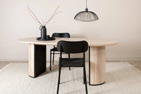 Spisebord Bianca ovalt 200 x 90 – hvitvasket